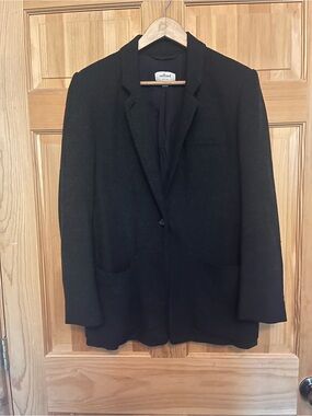 Wilfred Charcoal Wool-Blend Jacket
